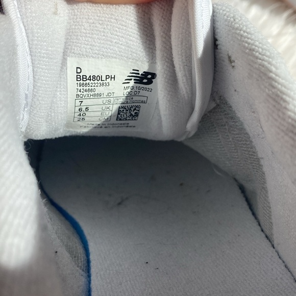 ☀️ Men’s New Balance 480 low orb pink white - Picture 9 of 9